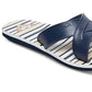 ROXY Women's Carlio Flip Flops Striped Thong Blue Size 7 B