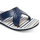 ROXY Women's Carlio Flip Flops Striped Thong Blue Size 7 B