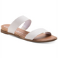 American Rag Women's Easten Leather Open Toe Casual Slide Sandals White Size 10 M