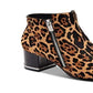 Calvin Klein Women's Fara Natural Winter Leopard Booties Brown Size 9 M