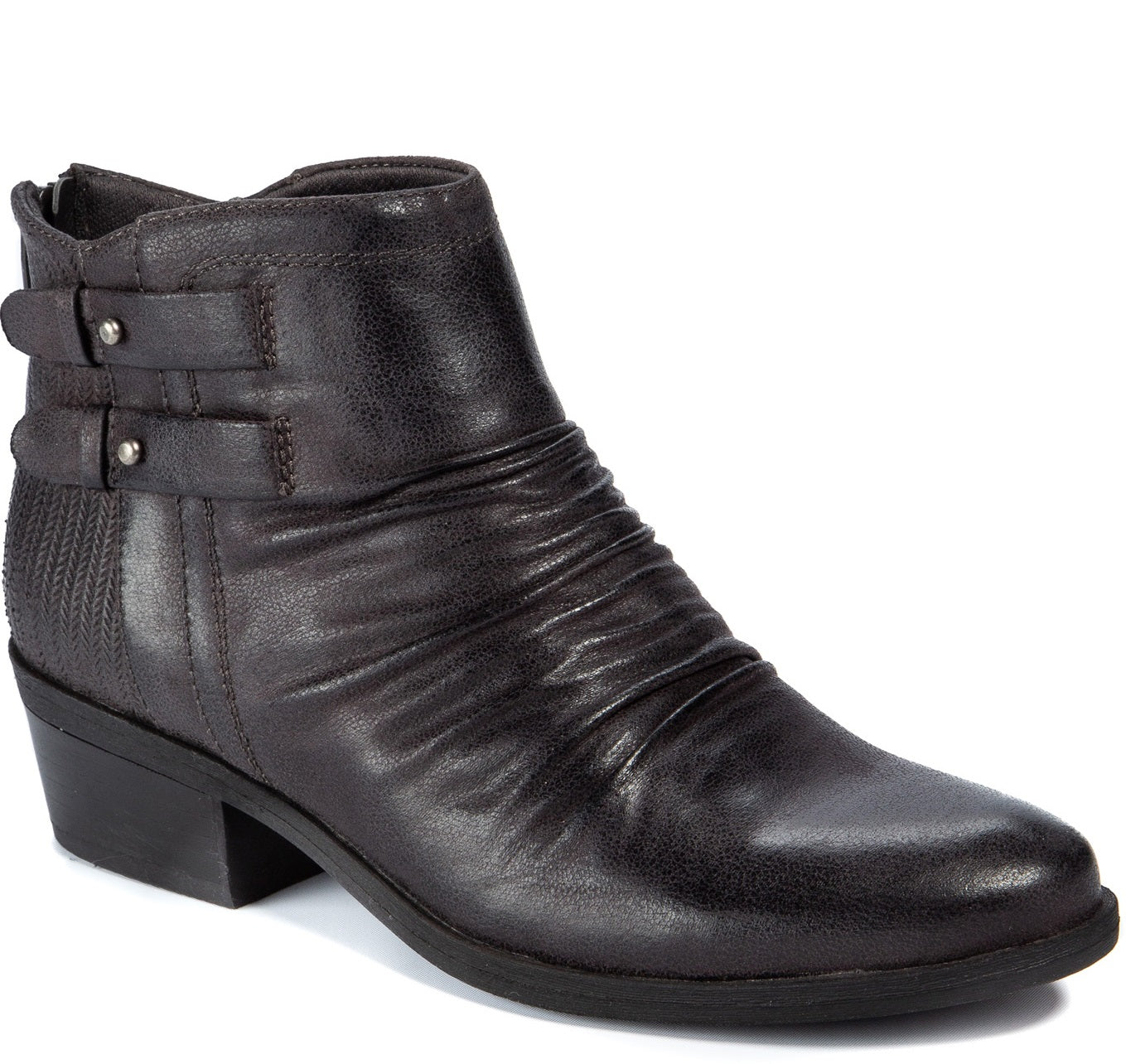 Baretraps Women's Georgina Slouchy Strappy Ankle Boots Gray Size 9.5M