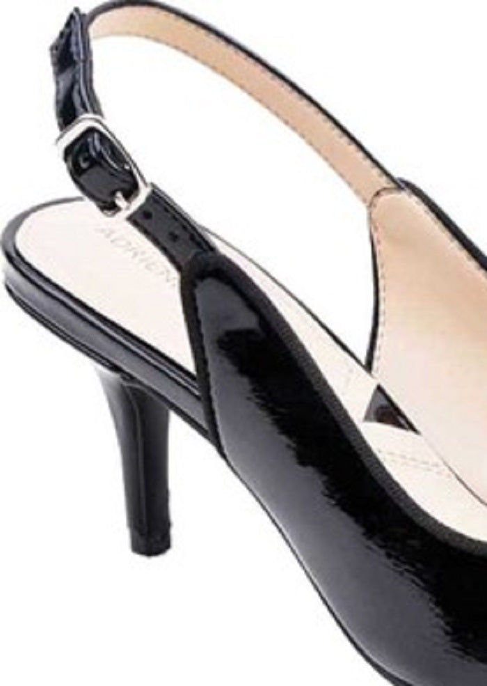 Adrienne Vittadini Women's Shandy Slingback Pump Black Size 6M