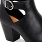 Style & Co Women's Monyaa Faux Leather Ankle Booties Brown  Size 7.5 M