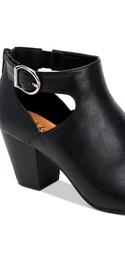 Style & Co Women's Monyaa Faux Leather Ankle Booties Brown  Size 7.5 M