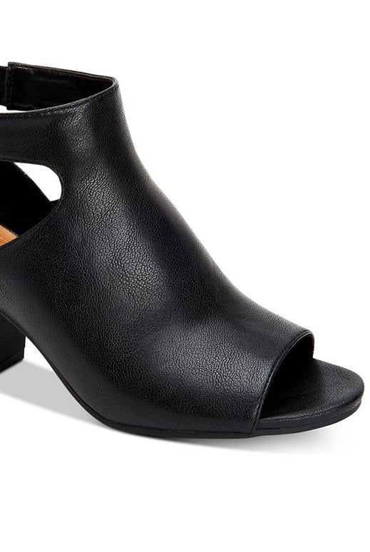 Style & Co Women's Monyaa Faux Leather Ankle Booties Brown  Size 7.5 M