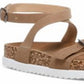 Madden Girl Women's Garnett Strappy Footbed Sandals Brown Size 7.5 M
