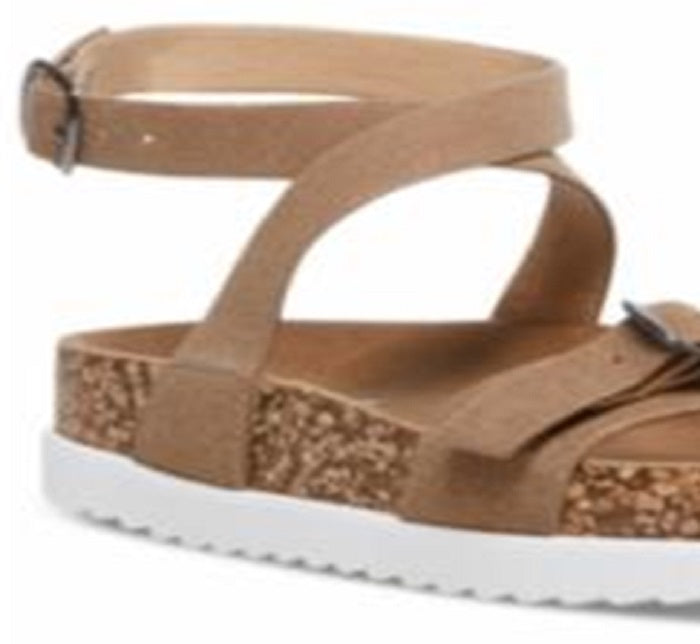 Madden Girl Women's Garnett Strappy Footbed Sandals Brown Size 7.5 M