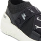 DKNY Women's Clara Logo Strap Sneaker Black Size 8.5