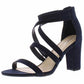 Bar III Women's Blythe Ankle Open Toe Dress Sandals Black Size 6.5 M