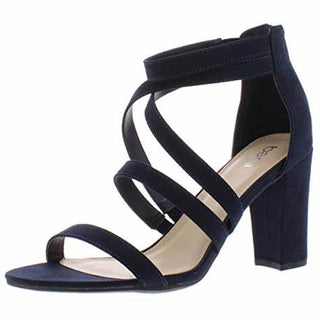 Bar III Women's Blythe Ankle Open Toe Dress Sandals Black Size 6.5 M