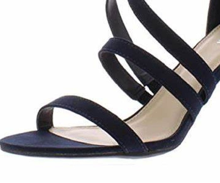 Bar III Women's Blythe Ankle Open Toe Dress Sandals Black Size 6.5 M