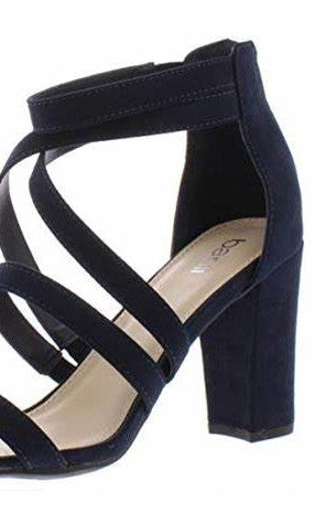 Bar III Women's Blythe Ankle Open Toe Dress Sandals Black Size 6.5 M