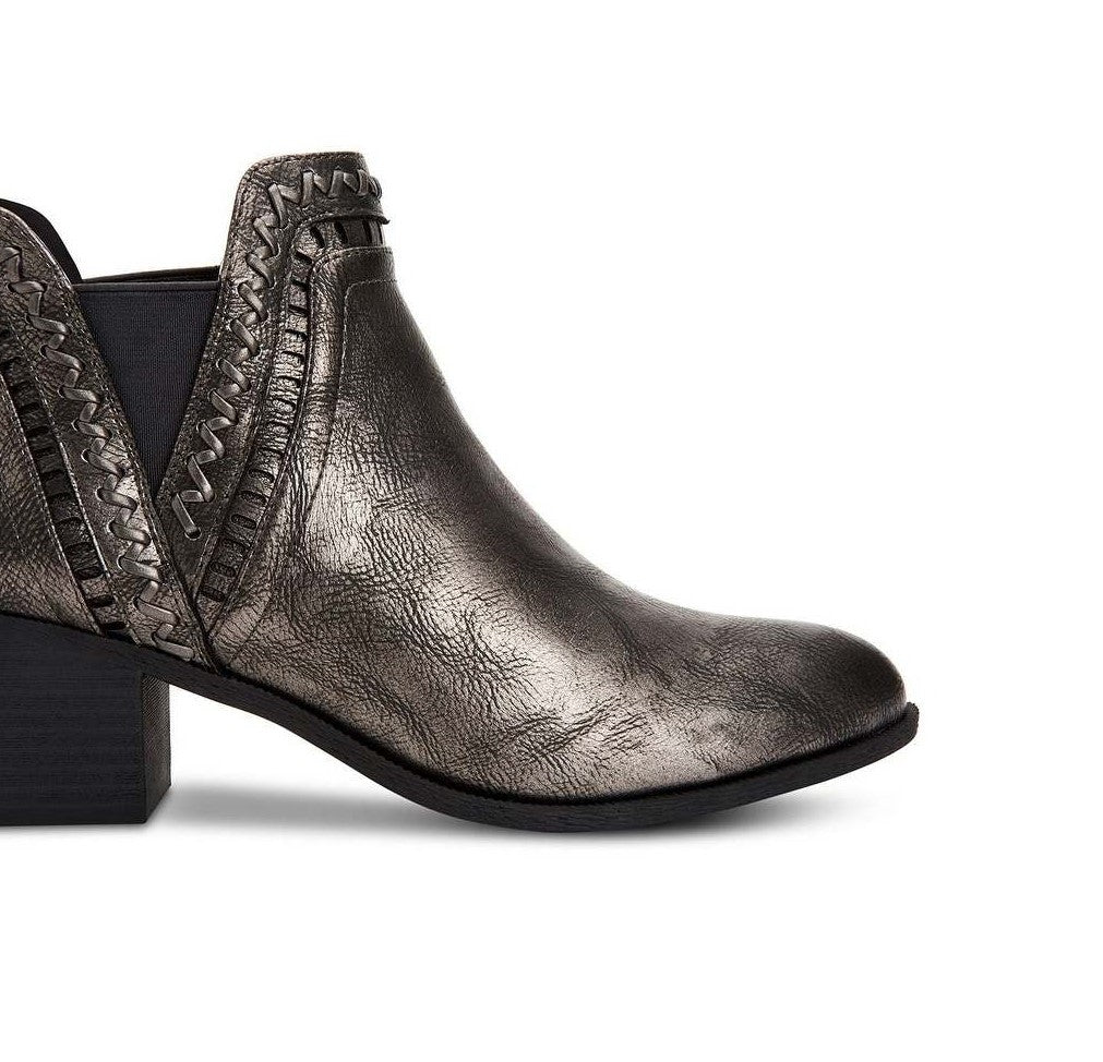 Style & Co Women's MERIDAA Fabric Almond Toe Ankle Fashion Boots Gray Size 7 W