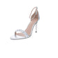Zoe by Rachel Zoe Women's Ella Two-Piece Dress Sandals Silver Size 6.5M