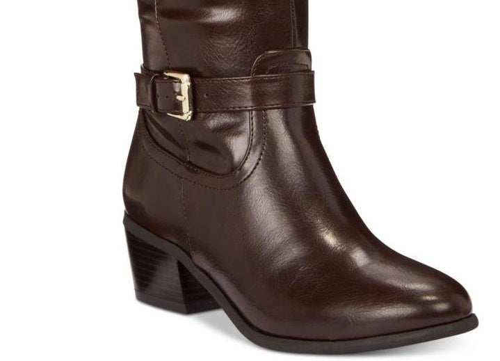 Karen Scott Women's Fayth Closed Toe Knee High Fashion Boots Brown Size 7 M