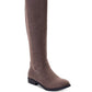 Style & Co Women's Hayley Faux Suede Zipper Riding Boots Brown Size 5 M