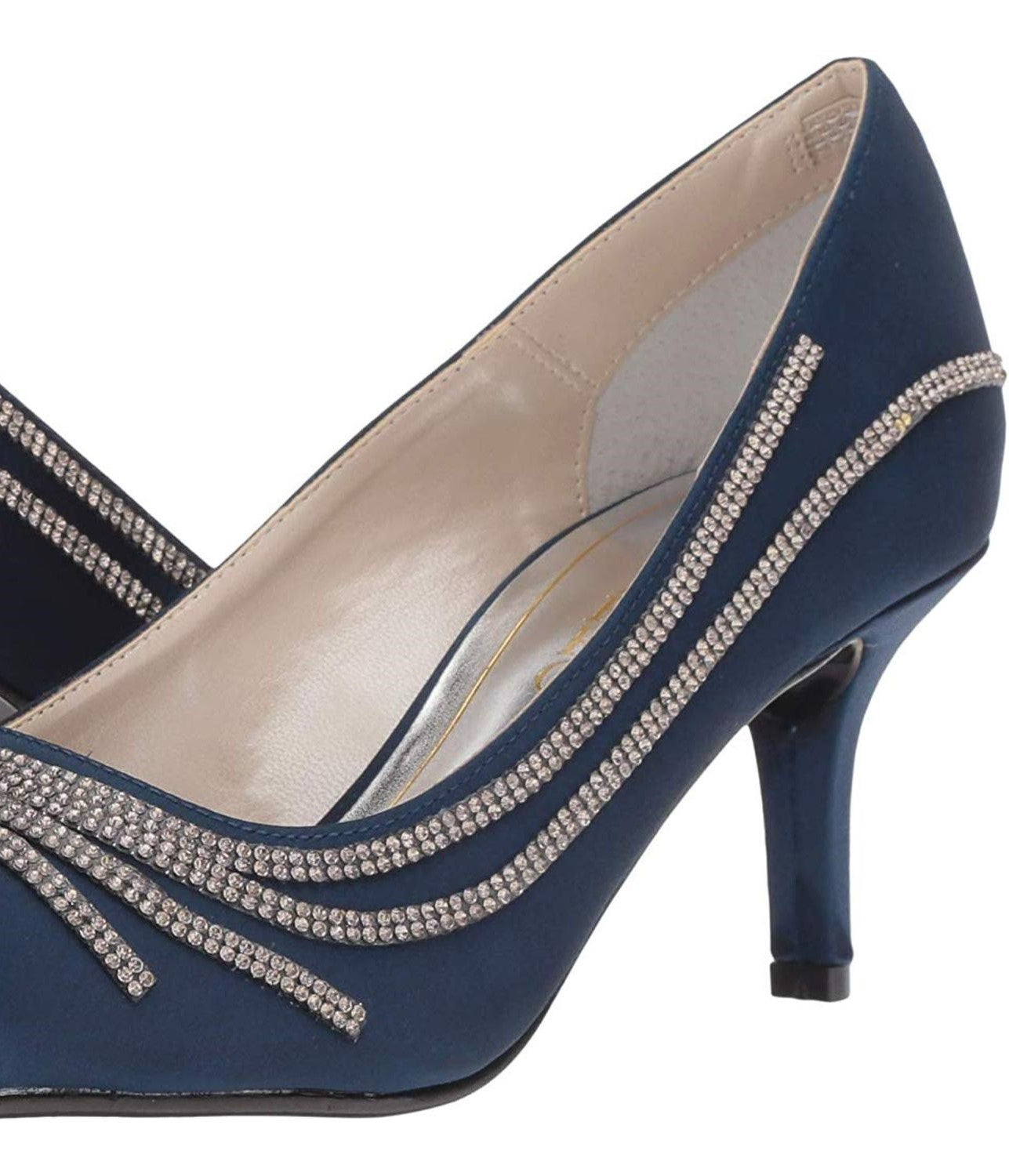 Caparros Women's Oz Peep Toe Classic Pumps Blue Size 6.5 M