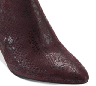 DKNY Women's Alani Suede Closed Toe Ankle Fashion Boots Red Size 10