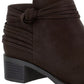 Easy Street Women's Wylie Booties Brown Size 8.5 M