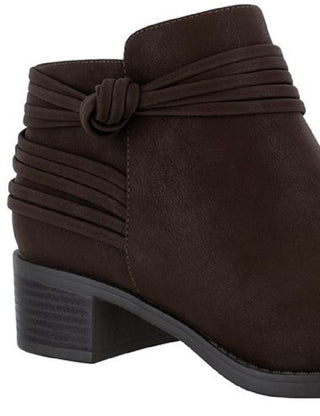Easy Street Women's Wylie Booties Brown Size 8.5 M