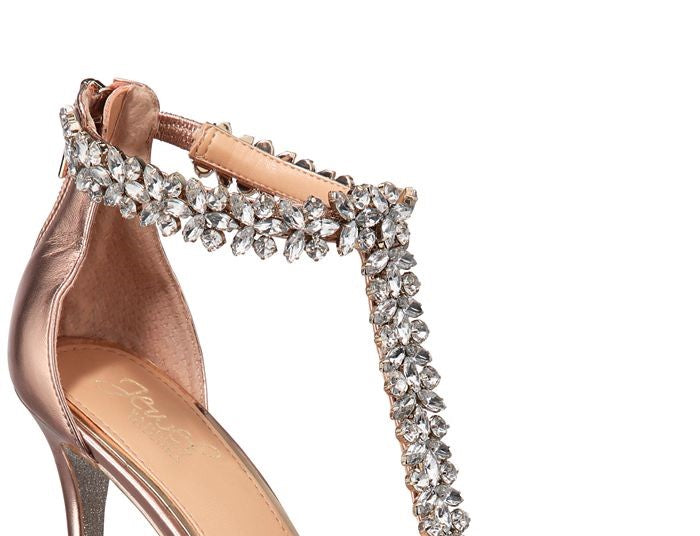 Badgley Mischka Women's Janna Open Toe Casual T-Strap Sandals Pink Size 8.5 M