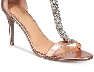 Badgley Mischka Women's Janna Open Toe Casual T-Strap Sandals Pink Size 8.5 M