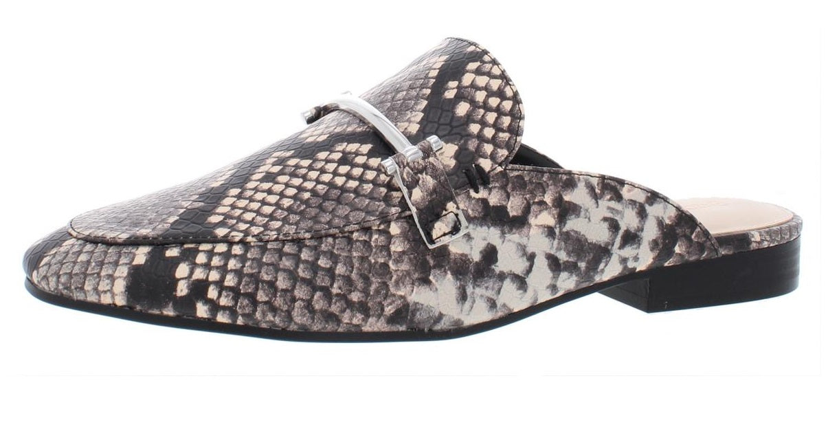 Enzo Angiolini Women's Taisie Leather Round Toe Mules Black Size 9 M