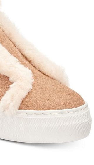 DKNY Women's Mason Suede Faux Sneakers Brown Size 10