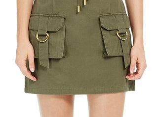 Planet Gold Women's Mini Skirt Juniors Green Size L