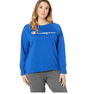 Champion Women's Fleece Crew Sweatshirt Sweater Blue Size XX-Large