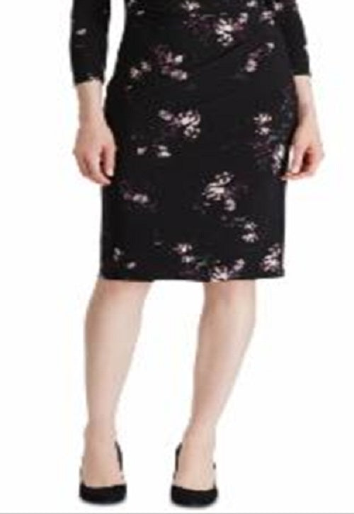 Ralph Lauren Women's 3/4 Sleeve Wrap Dress Party Dress Black Size 6 Petite
