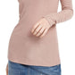 INC International Concepts Women's Shimmer Turtleneck Pink Size Medium