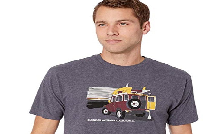 Quiksilver Men's Estate Parisian Night Heather T-Shirt GraySize Large