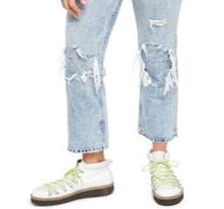 Free People Women's My Own Lane Jeans Blue Size 26