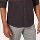INC Men's Freddie Cotton Collared Button-Down Shirt Pink Size Medium