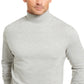 Club Room Men's Solid Turtleneck Shirt Gray Size Small