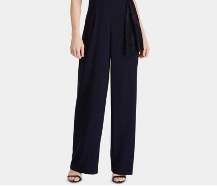Ralph Lauren Women's Toki Lace Sleeveless Jumpsuit Blue Size 12