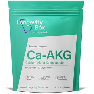 Longevity Box Premium Ultra Pure Calcium Alpha-Ketoglutarate - 60 Capsules