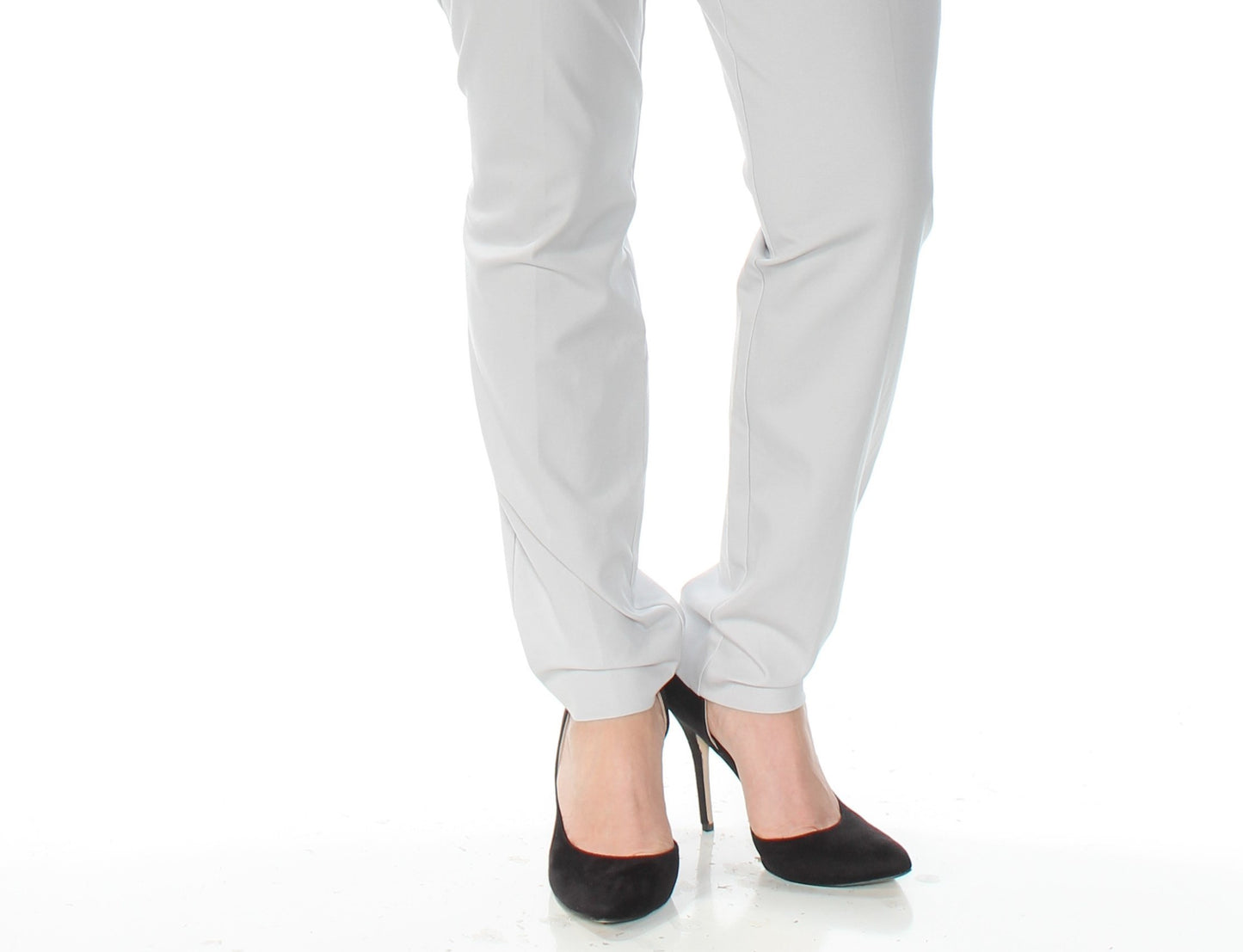 Alfani Women's Zippered Skinny Wear to Work Pants Gray Size 14