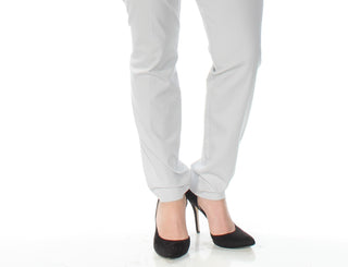 Alfani Women's Zippered Skinny Wear to Work Pants Gray Size 14