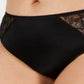INC International Concepts Women's Intimates Lace Trim Solid Everyday Thong Black Size 2X