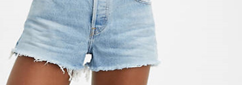 Levi's Women's 501 Cotton High Rise Denim Shorts Blue Size 31