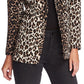 Vince Camuto Women's Elegant Leopard Stripe Blazer Black Size 2