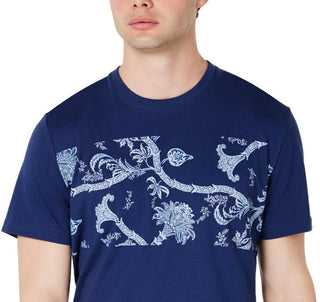 American Rag Men's Printed Crew Neck Graphic T-Shirt Blue Size Large