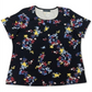 Karen Scott Women's Printed Scoop Neck Top Blue Size Small
