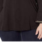 Michael Kors Women's Plus Embellished T-Shirt Black Size XL
