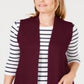 Karen Scott Women's Sweater Vest Red Size -XL