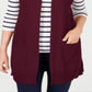 Karen Scott Women's Sweater Vest Red Size -XL