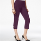 JM Collection Women's Embellished Capri Pants White Size Small