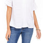 Style & Co Women's Crochet Top Blue Size Small